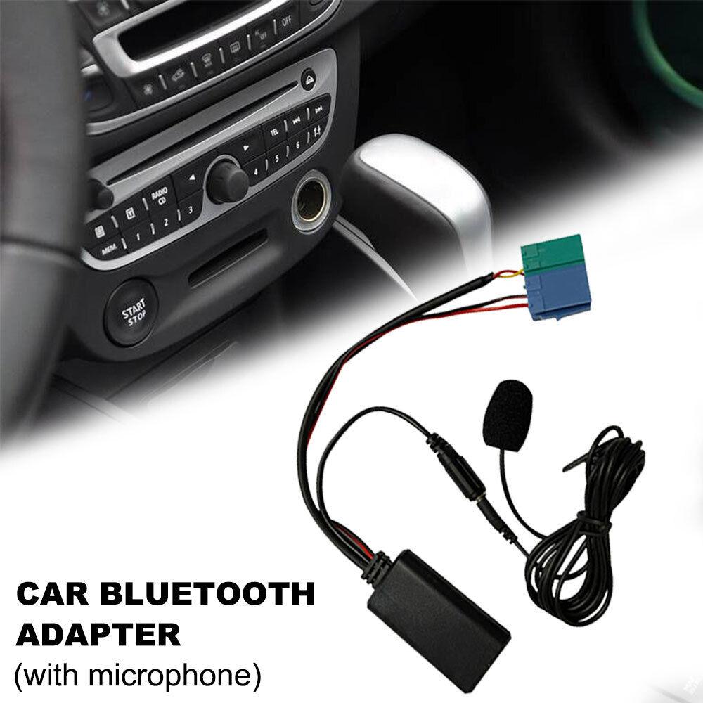 Biurlink Car Bluetooth Module AUX Adapter MIC Handsfree MINI ISO 6Pin AUX Cable for Renault Updatelist Radio