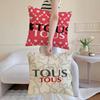 CRAFTED WITLOVE T-touS-sanime Cushion Cover Anti-dustmite Pillowcase Invisible Zipper Silky Short Plush Sofa Cushion Cover