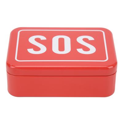 Outdoor Notfallausrüstungsbox SOS Lebensrettende Edelstahl-Werkzeugbox SelfService-Box