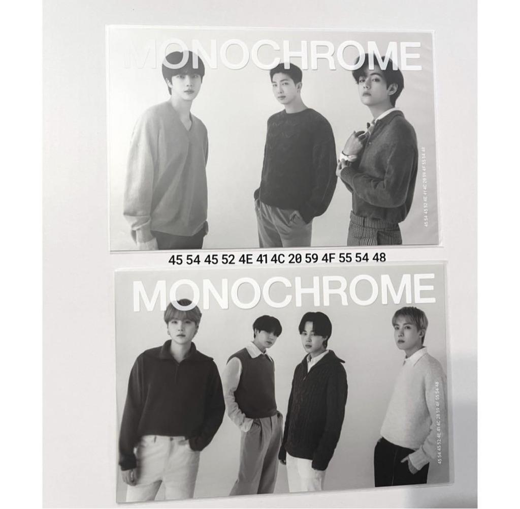 [USED] BTS MONOCHROME POP-UP Print Photo (2 Units)