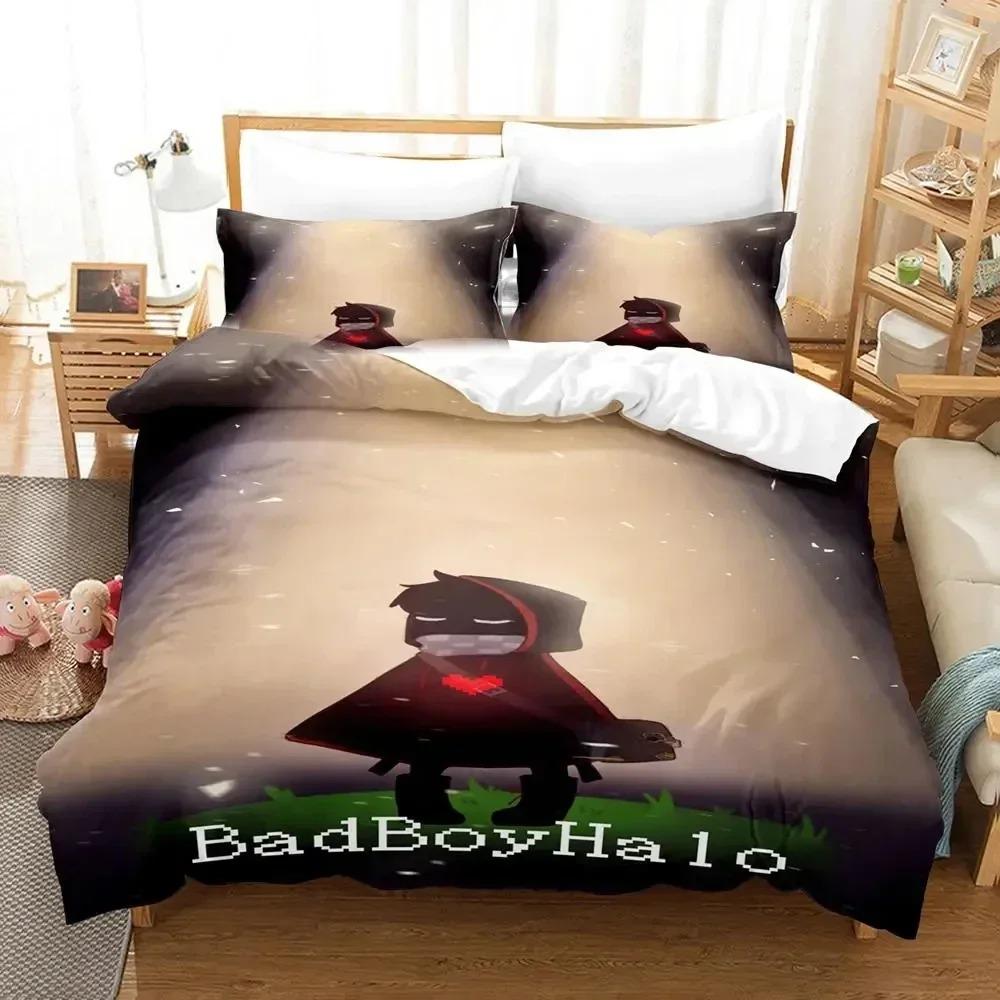Warm SkinFriendly Anime Badboyhalo SMP Bed Size Boys Adult king Queen Quilt Comforter