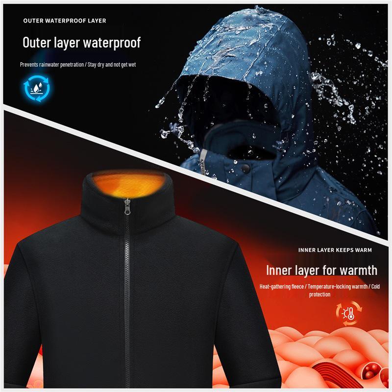 Giacca Tre in Uno da Lavoro Personalizzata Negozio 4S Tesla - Uniforme da Lavoro con Logo Ricamato