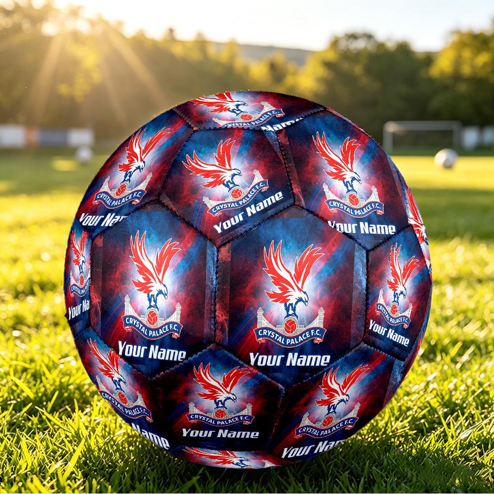 Personalized Size 5 Football Crystal Palace Pattern Outdoor Game Sports Ball Gift