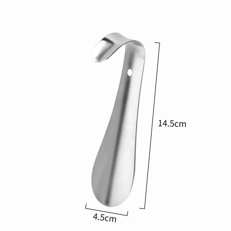 

Portable Stainless Steel Long-Handle Shoehorn for Easy Use