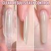 120Pcs Rocket Sandwich Dual Nail Forms Clear Dual Layer Full Cover Top & Bottom Forms Nail Art Extension Manicure Tools For Diy