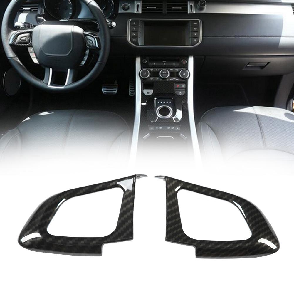 2Pcs Left Car Steering Wheel Button Cover Trim for Land Rover Range Rover Evoque 12 17