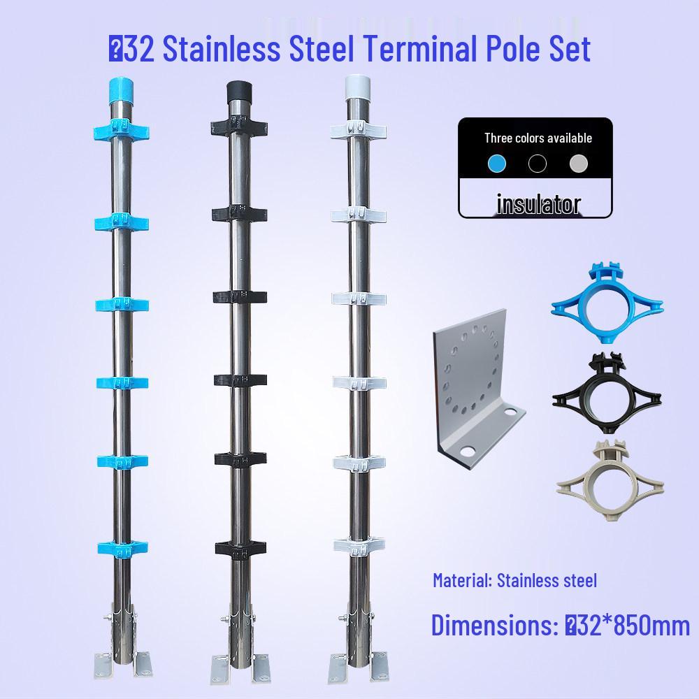 Pulse Electronic Fence Accessory Set: Aluminum Alloy Brackets & Posts (10 Sets) with Free Shipping