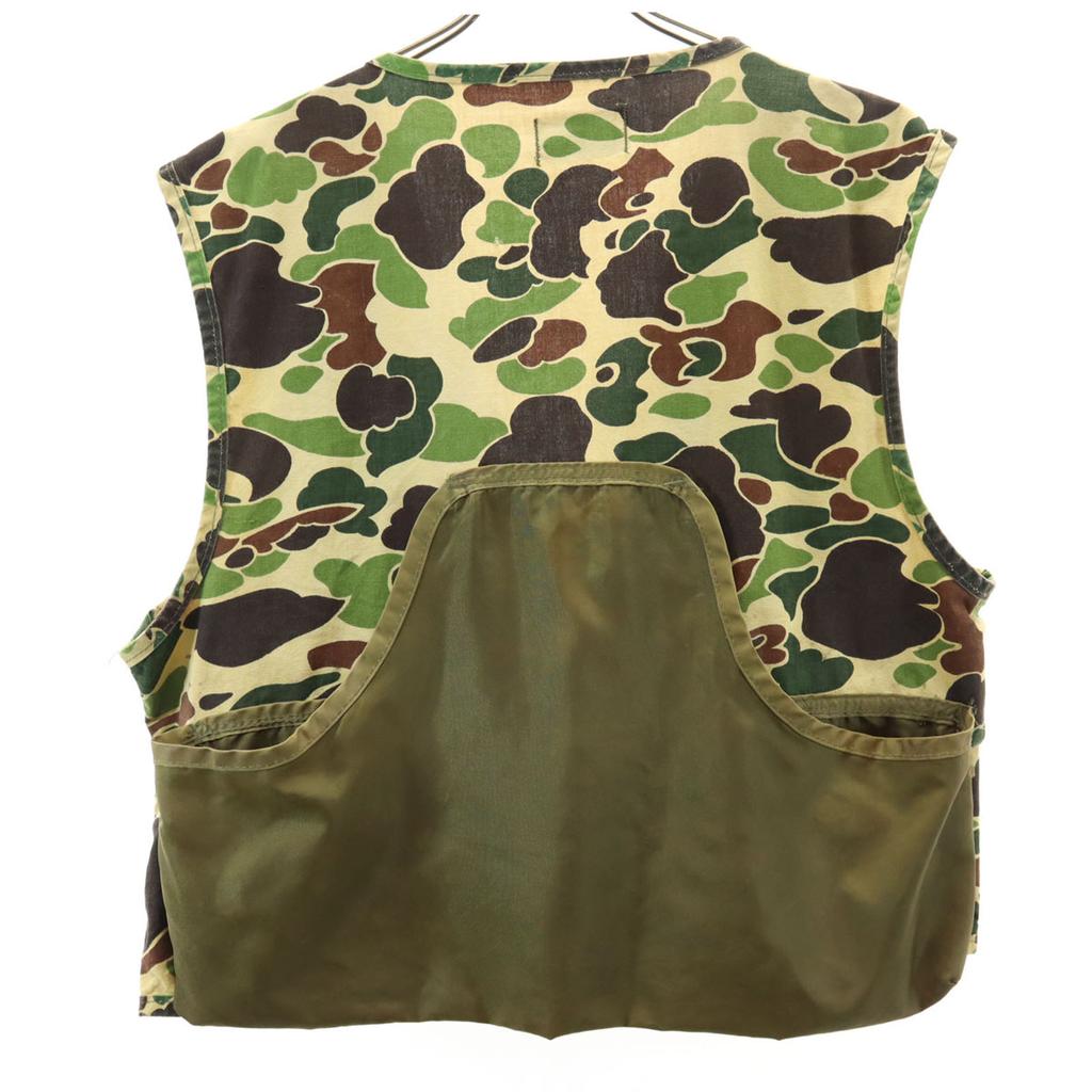 SAFTBAK 70s Vintage Camouflage Pattern Hunting Best Khaki Camouflage Men's Used