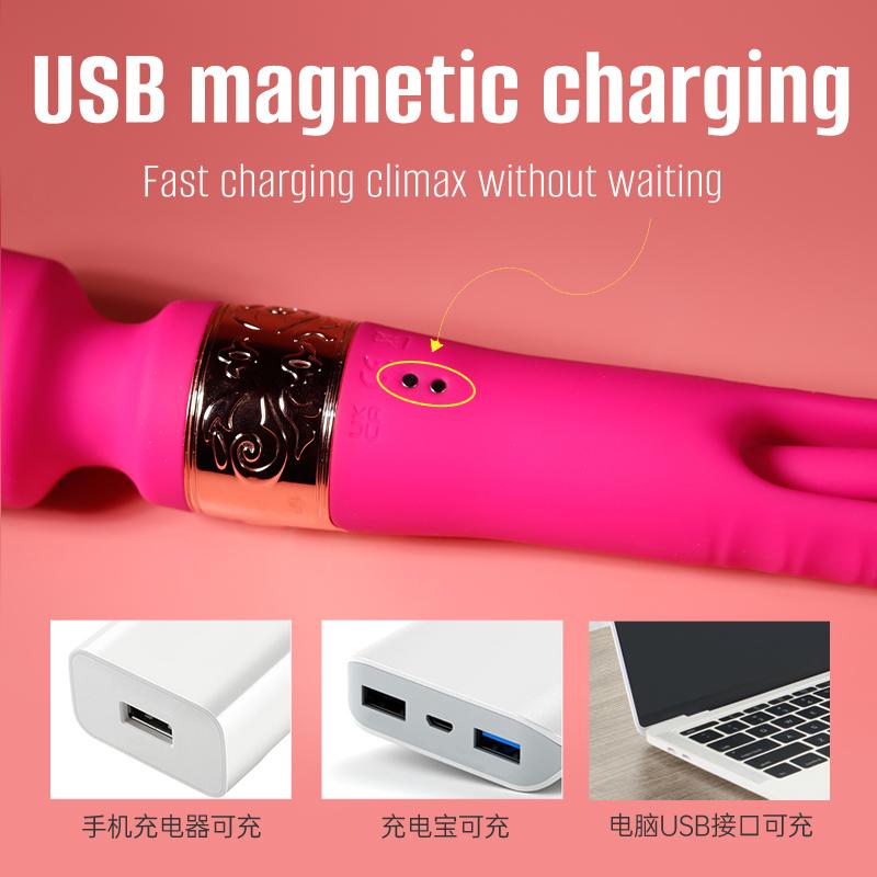 Patting AV Vibrator for Women AV Stick Magic Wand Clitoris Stimulator G Spot Massager Female Masturbator Dildo Sex Toy for Adult