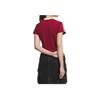 adidas Originals Slim Fit Short Sleeve Raglan T-Shirt Women Tops Burgundy KF0314