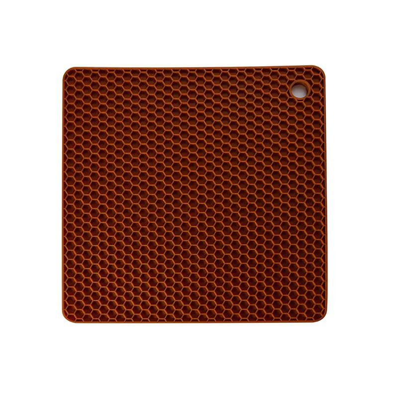Zeshoekige Ronde Siliconen Placemat - Anti-Brandwond & Antislip, Makkelijk Schoon te Maken Keukentafelmat