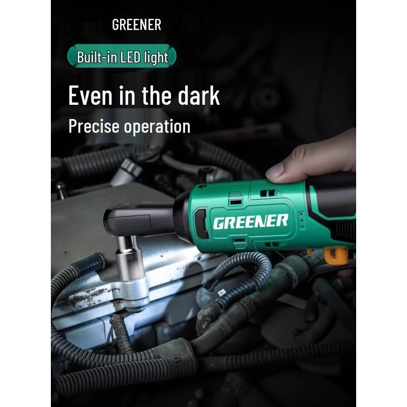 GREENER 21V Cordless Electric Ratchet Wrench CN plug (adapter included)