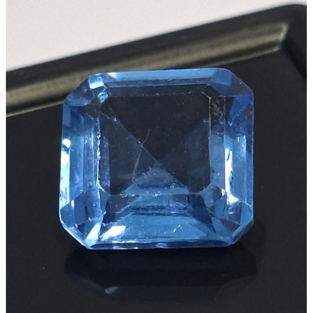 Natural Sky Blue Aquamarine Asscher Cut 5-7 Ct Stunning Certified Gemstone