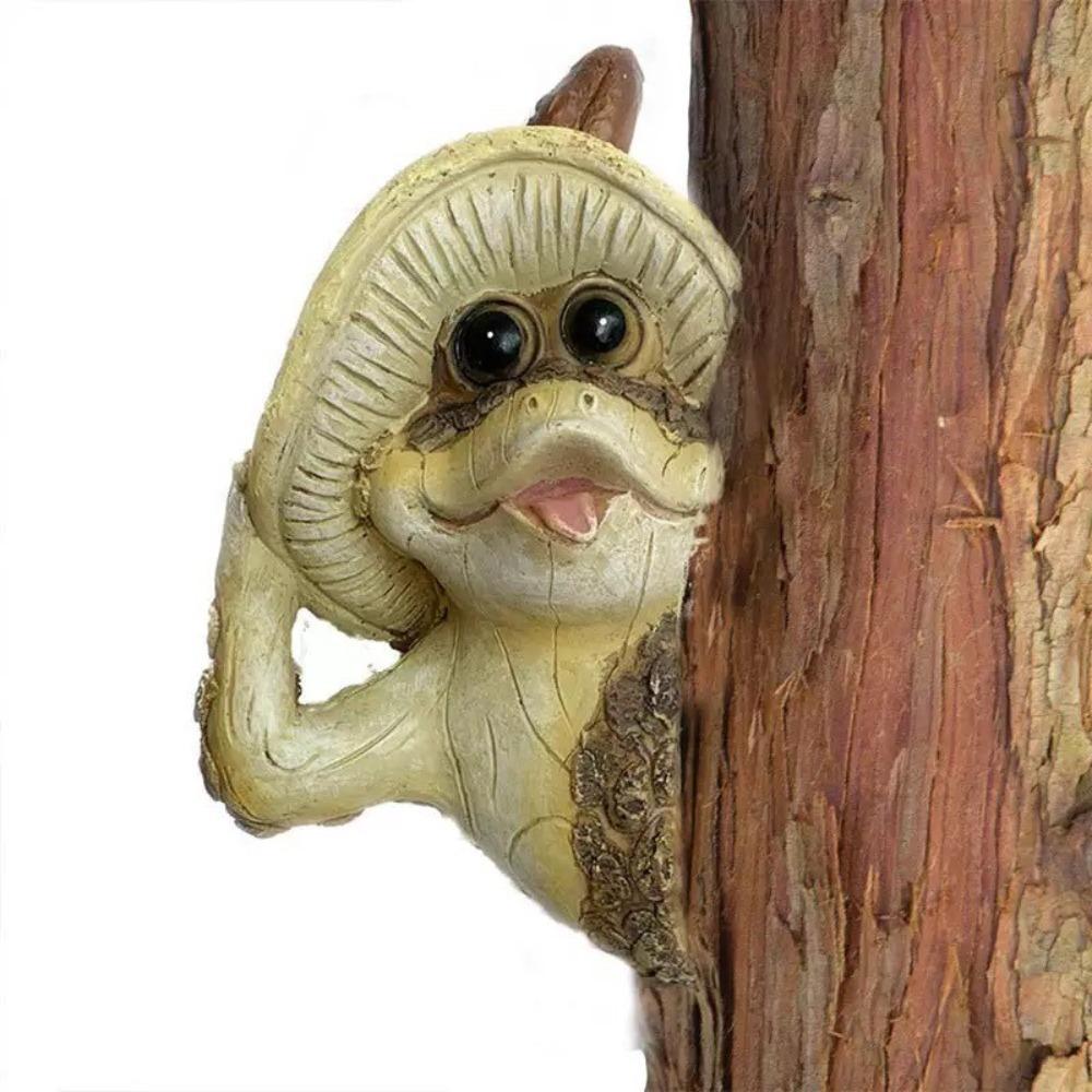 Pendentif grimpant aux arbres en forme de grenouille voyante, décoration artisanale en résine, ornement de jardin, art de jardin