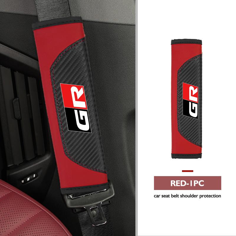 

1/2pcs Car Safety Belt Shoulder Cover Seat Belt Protection Pad For Toyota GR MN Hilux Aygo TDR Yaris Corolla Rav4 CHR Auris