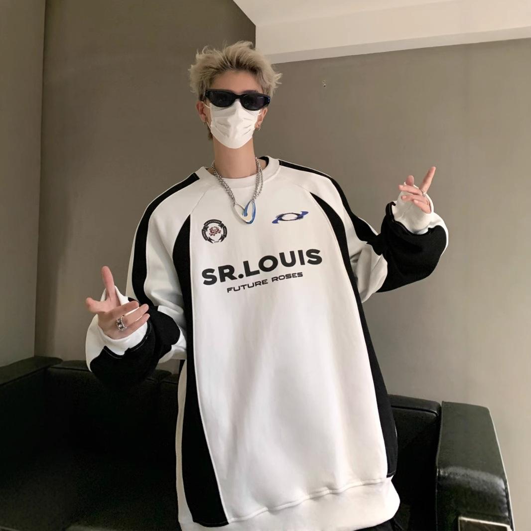 

Sweater Men s New Retro Loose Casual Hoodless Coat in Autumn and Winter XXL