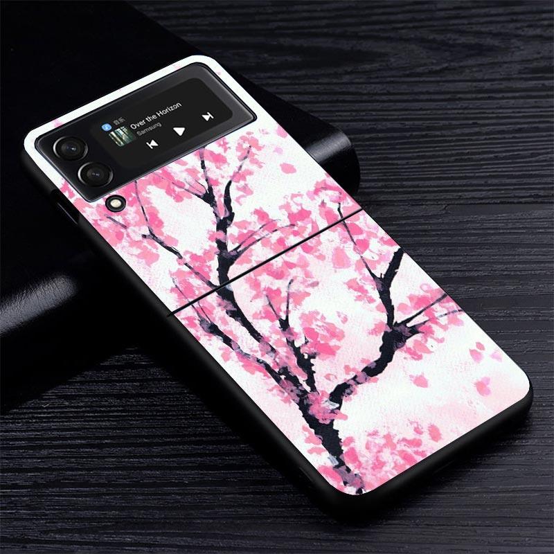 Cherry Blossom Tree Z Flip 7 Phnoe Case For Samsung Z Flip 6 5 4 3 5G Galaxy ZFlip7 ZFlip4 ZFlip5 ZFlip6 ZFlip3 Phone Cover 4 Z