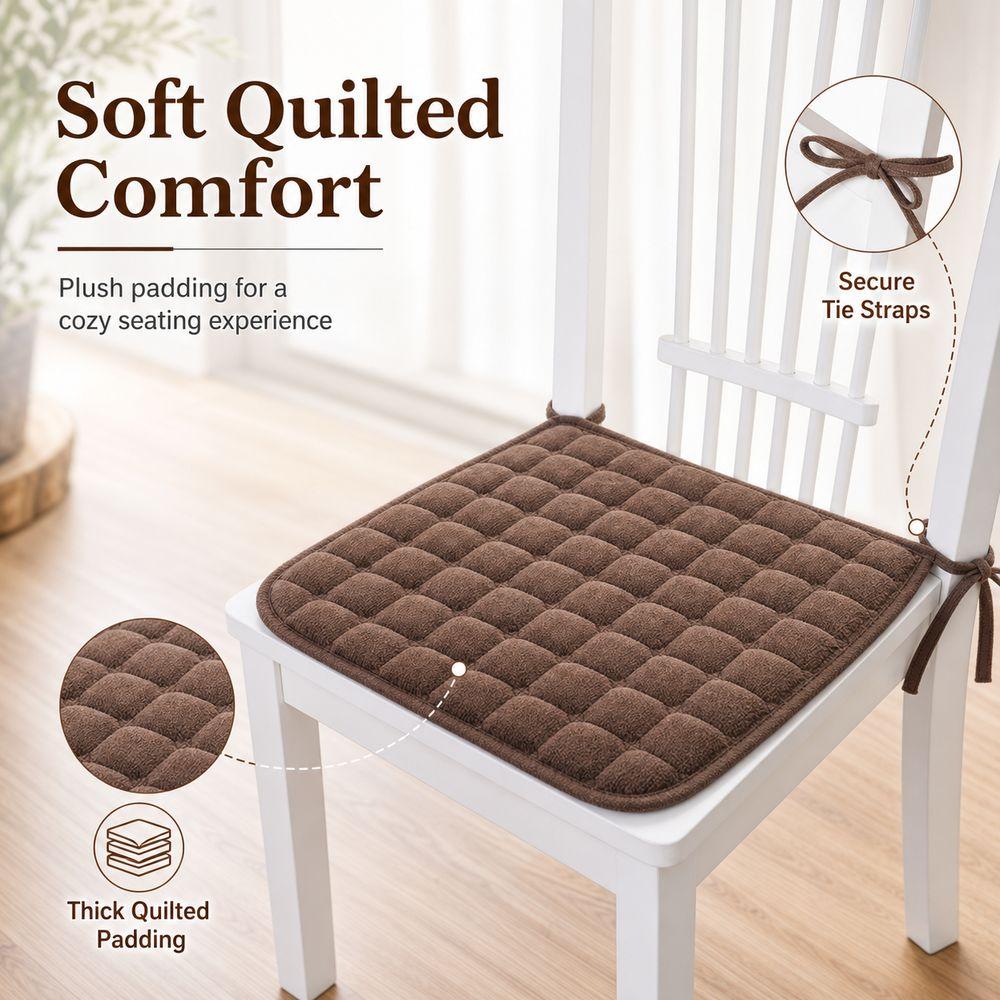 45x45cm Dining Chair Pad Soft Padding Tie On Cushion New Chair Seat Cushion Kitchen Chairs