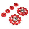 1 Pair Road Bicycle Parts 11T Ultralight Aluminum Alloy Outdoor MTB Bike Bearing Wheel Rear Derailleur Pulleys
