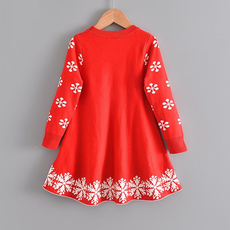 Robe Pull Hiver Pour Fille 4-13 Ans - Manches Longues, Col Rond, Tissu Côtelé - Style Décontracté - 10