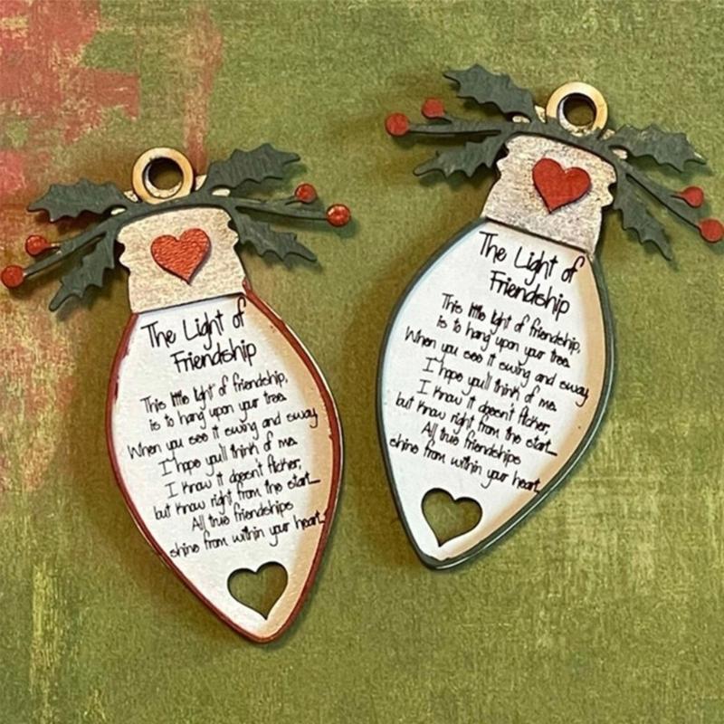 Christmas Friendship Ornaments for Christmas Tree Decorations Christmas Present Gift for Friends Besties BFFWomen