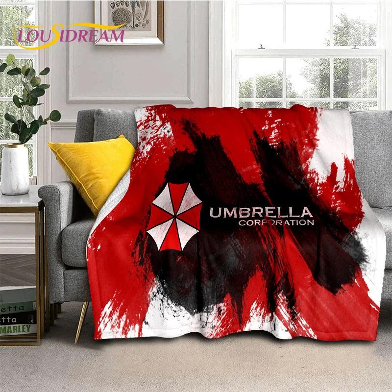 Horror Games R-Resident Evil Soft Flannel Blanket for Beds Bedroom Sofa Picnic,Throw Blanket for Cover Outdoor Leisure Nap Gift