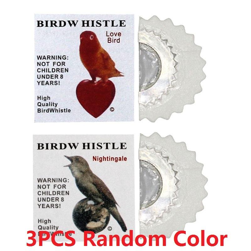 

3PCS Bird Whistle Magic Fun Bird Caller Tongue Whistle Warbler Original Magic Tweeting Noisemaker Toys Tricks Gag