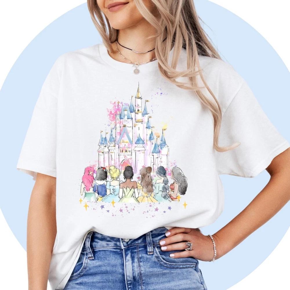 TShirt Princess Characters Cute Unisex 3 S