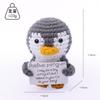 Cute Handwoven Doll Emotional Support Crochet Doll Knitted Mini Animal Lovely Gift  Desk Accessories