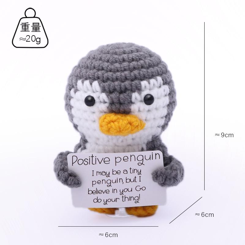 

Cute Handwoven Doll Emotional Support Crochet Doll Knitted Mini Animal Lovely Gift Desk Accessories