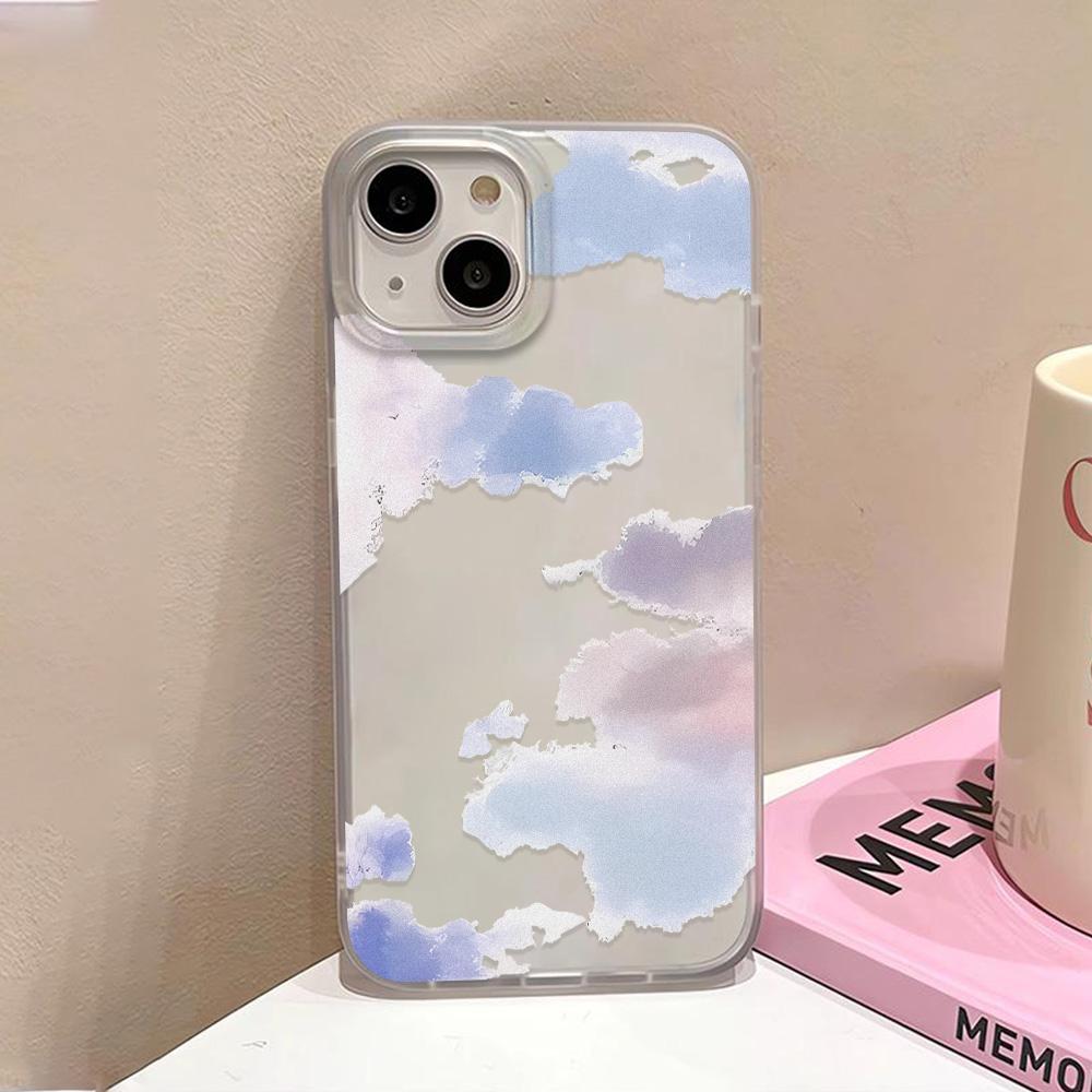 Transparent Phone Case For iPhone 13 Case iPhone 11 12 16 15 14 Pro Max Plus 12 13 Mini Shockproof Soft TPU Clear Gradient Cover