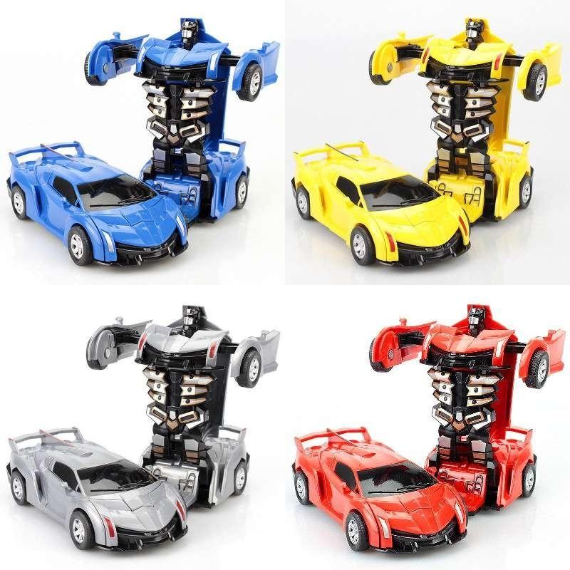 Premium Quality Transforming Collision Car For Children Ideal Gift In Bright Colors