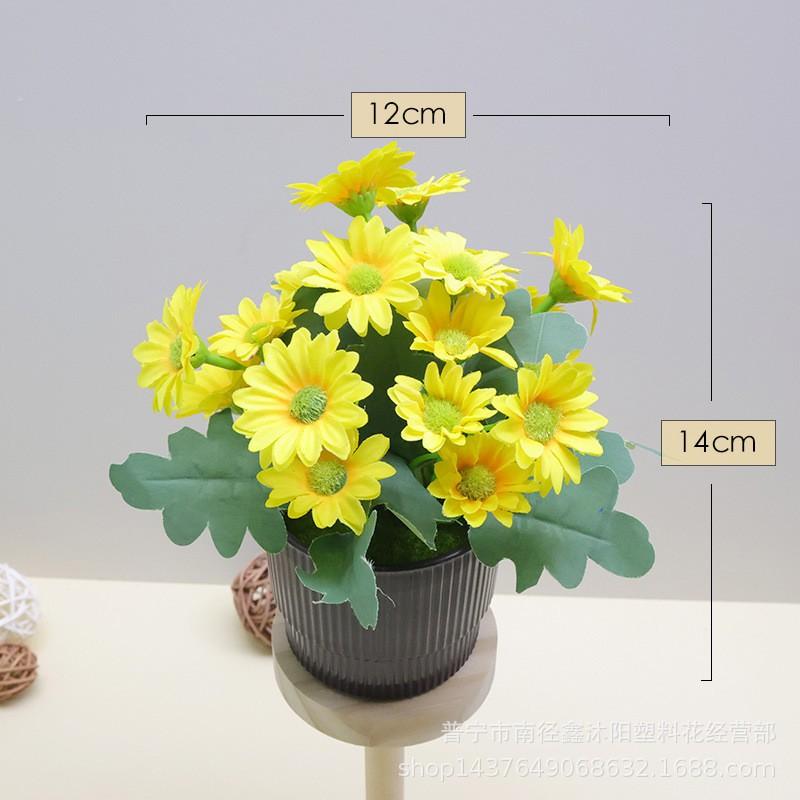 Artificial Daisy Silk Flowers Set Home Decor Table Centerpiece Living Room Dining Arrangement