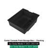 For Tesla Model Y 3 Center Console Storage Organizer Box Tray Armrest Hidden Box Bins Cup Holder Auto Interior Accessories