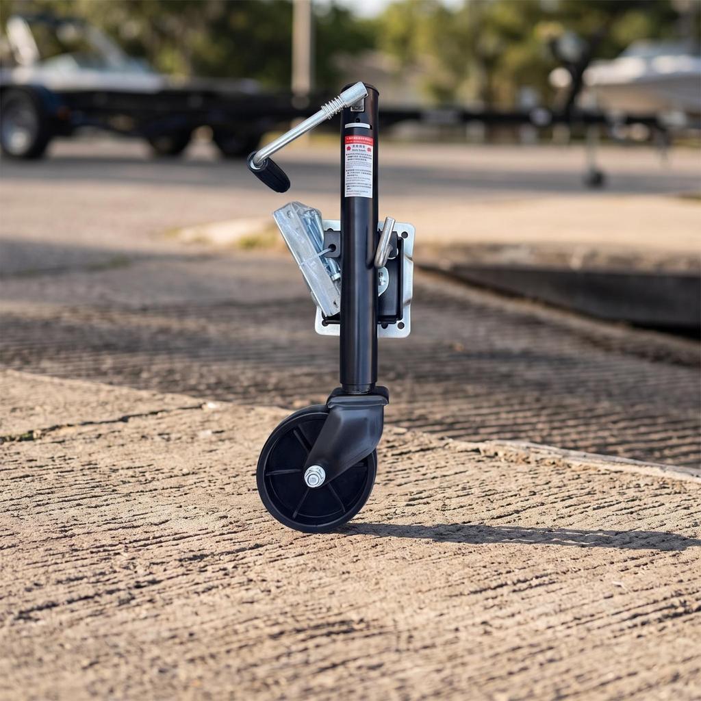 Trailer Jack Wheel Swivel with Hardware Heavy-Duty Sturdy for