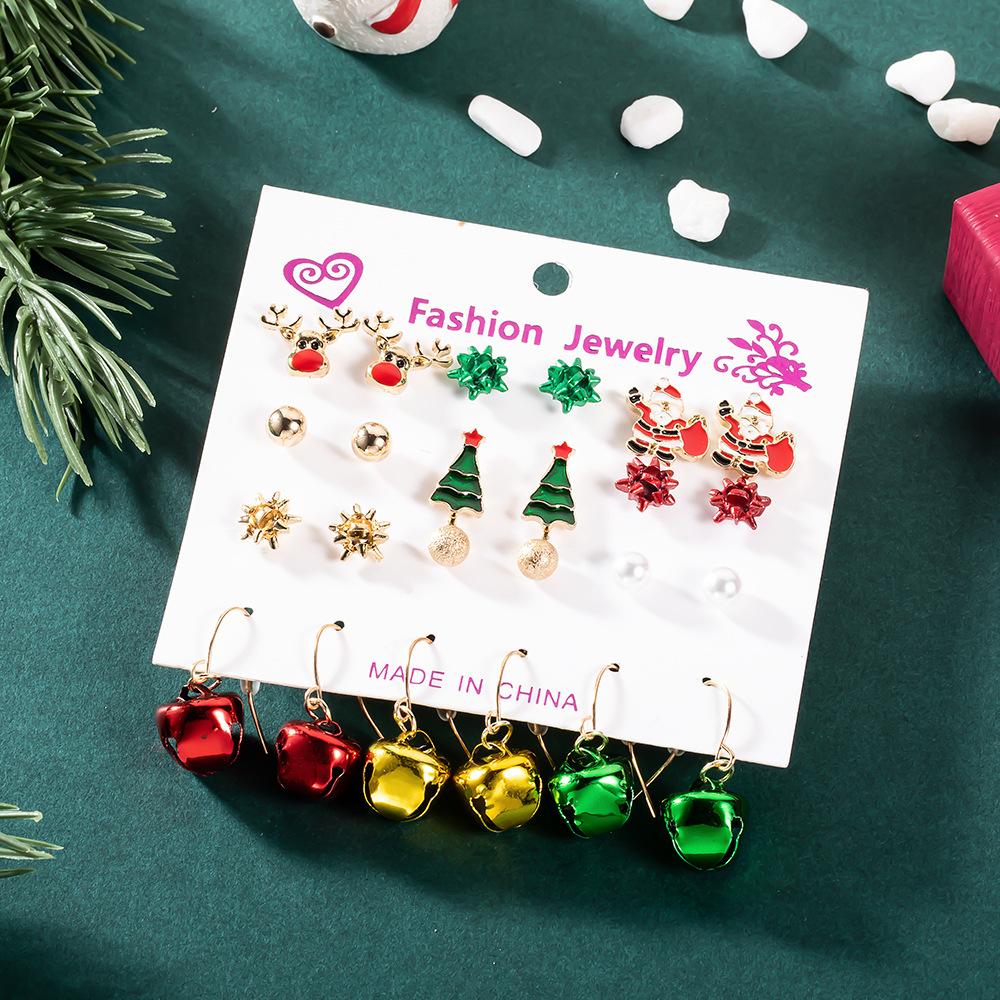 12 комплектов сережек Санта-Клаус — фото 6