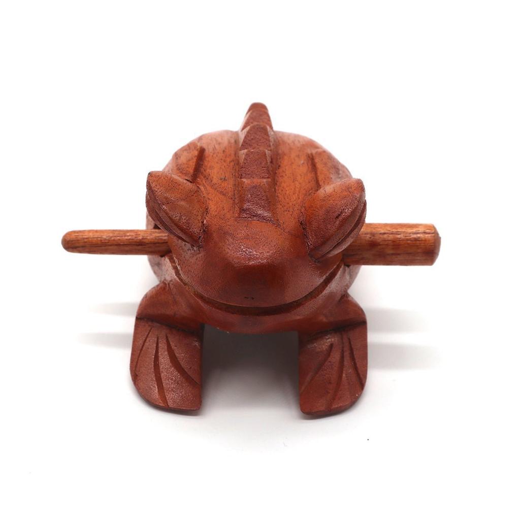 Wooden Croaking Frog Guiro, Small 2.5 Inch