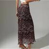 2025 Spring/Summer Leopard Print High-Waisted Slimming Skirt