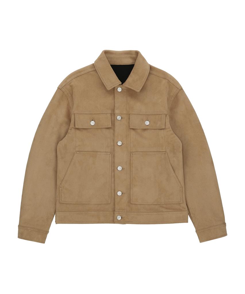 W Standard Suede Trucker Jacket [3 Colors]