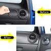 Carbon Fiber Center Console Side Air Vent Trim Sticker For Seat leon 2008-12