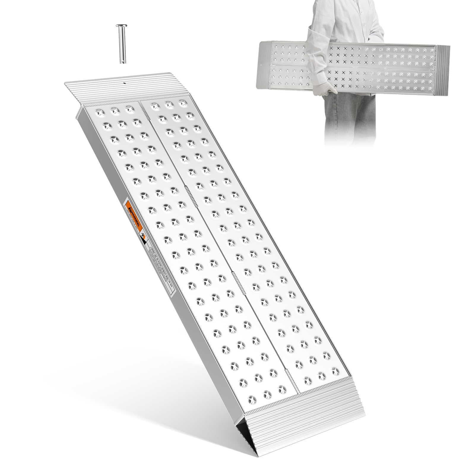 

Gardhom Лестница 100см 28см 340кг Нагрузка Велосипед Подходит для Газона и Груза 30см Ступень 1 Включает Перчатки Поручень, Длинная, Широкая, Вместимость, Алюминиевая, Легкая, серебряный