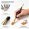 Nylon Art Brush Set - Ideal for Students: Perfect for Gouache, Acrylic, Watercolor, Oil Paints, Flat Brushes, Beginners, Linework, and Base Coating.