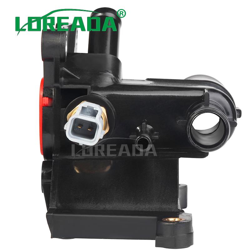 For Mazda 3 5 6 CX-7 L4 2.0 2.3 2.5L 06-15 Engine Coolant Thermostat W/Sensor LF941517Z, LF94-15-17Z, LF9415179A, LF94-15-179A