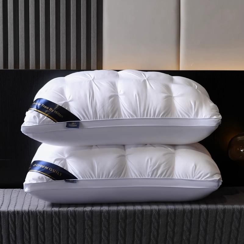 1PC Luxury 5-Star Hotel Quality Pillow, 48*74 Cm- Deep Sleep Neck Support, Non-Collapse High Pillow Core for All Seasons