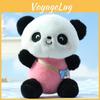 Cute Cartoon Plush Panda Keychain Fluffy Stuffed Animal Bag Decor For All Ages