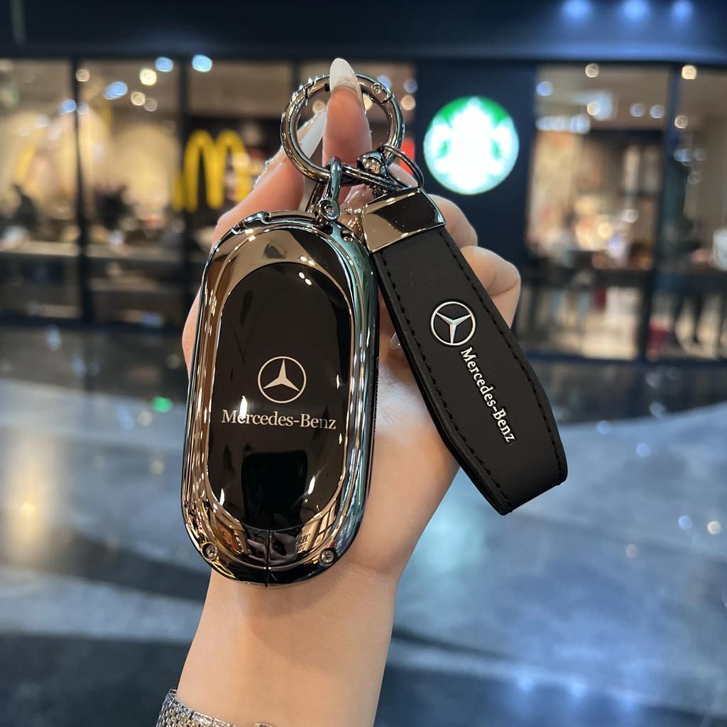 TXF4   Car Key Case Cover Shell Protector For Mercedes Benz 2021 C /S Class W223 W206 S350L S400L S450L S500L Accessories