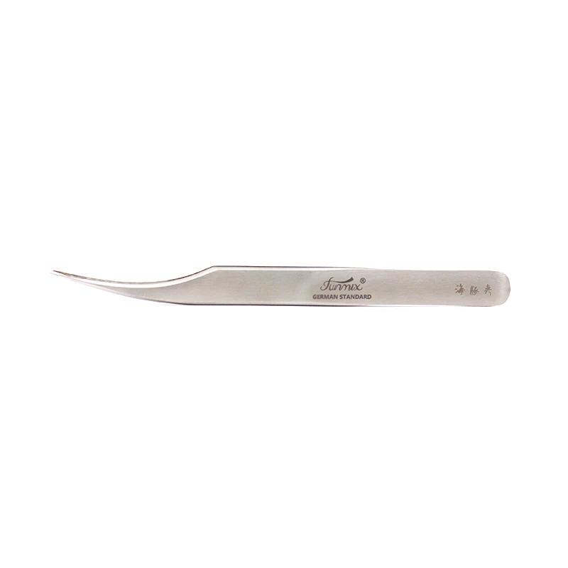 FUNMIX Stainless Steel Tweezers False Eyelash Extension Tweezers Anti-static Eyebrow Lash Tweezers Watchmaker Tools