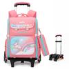 Li Shen Kids' Six-Wheel Trolley School Backpack