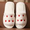 New Autumn and Winter Male and Female Couples Open Small Love Cotton Slippers Cute Cartoon Non-slip Cotton Mop At Home