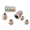 50pcs M4 M5 M6 M8 M10 Zinc Alloy Screw in Type Hex Drive Threaded Insert Nuts Assortment
